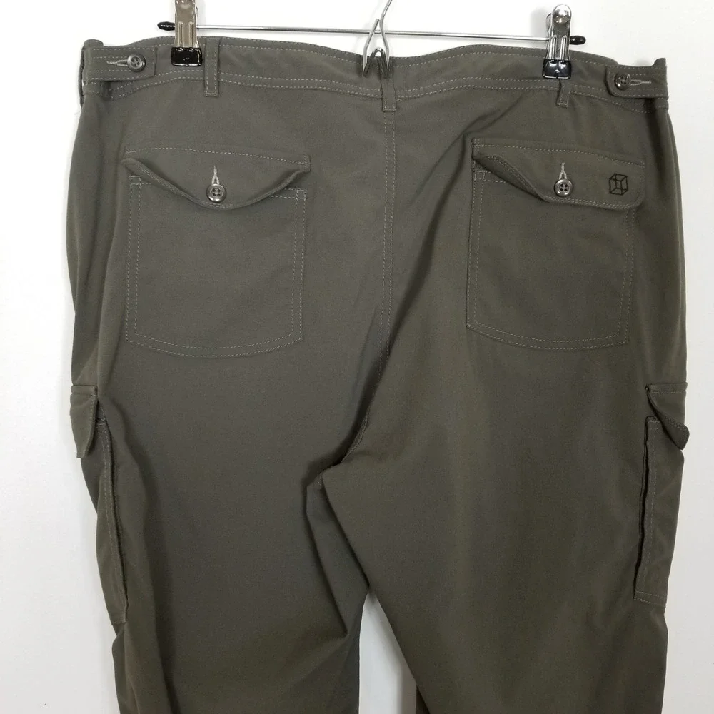 Clothing‎ Arts Women Pick-Pocket Proof Cargo Hiking Pants Sz 18 Reg Gray Nylon